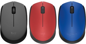 Logitech M171 Wireless Mouse (Blue / Red / Grey)
