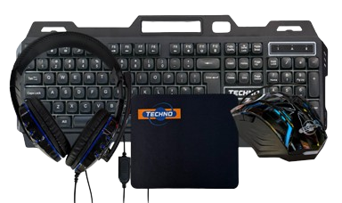 TN401-KHMM – Techno Combo Set (Keyboard + Mouse + Headset + Mouse Pad)