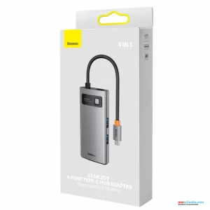 BASEUS STAR JOY SERIES 4-IN-1 TYPE-C HUB TYPE C TO USB3.03+RJ451