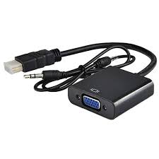 CABLE CONVERTER - HDMI TO VGA WITH AUDIO