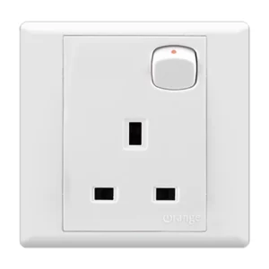 SWITCH ORANGE 13AMP S/SOCKET