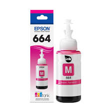 GENUINE EPSON 70ML INK BOTTLE- 664 - MAGENTA