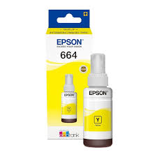 GENUINE EPSON 70ML INK BOTTLE- 664 - YELLOW