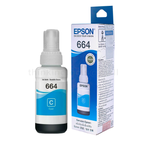 GENUINE EPSON T6642 - 664-CYAN INK BOTTLE -70ML