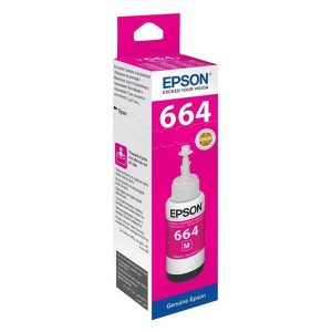 GENUINE EPSON T6643 MAGENTA INK BOTTLE -70ML
