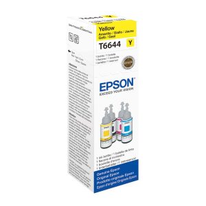 GENUINE EPSON T6644 -664 -YELLOW INK BOTTLE -70ML