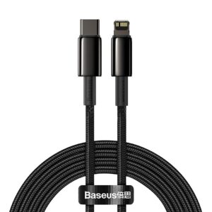 BASEUS TUNGSTEN GOLD FAST CHARGING DATA CABLE TYPE C TO IP PD 20W 200CM