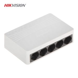 HIKVISION 5 PORT 10/100/1000 MBPS ETHERNET UNMANAGED SWITCH DS-3E0505D