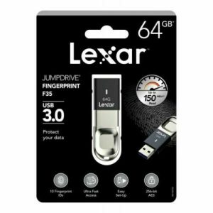LEXAR JUMP DRIVE FINGER PRINT F35 64GB