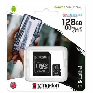 MEMORY KINGSTON ORIGINAL128GB MICRO SD / 100MB/S