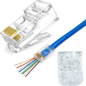 PLASTIC NETWORK CABLE CONNECTOR RJ45 RL-WP-N-CU05250