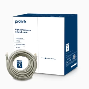 PROLINK CAT6E 23M BLUE CABLE UTP 23AWG .53MM CABLE - 100% COPPER - NLC-6UBLU23-305