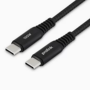 PROLINK USB-C TO USB-C CABLE BLACK - GCA-40-01 (1M)