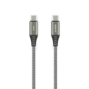 PROLINK USB-C TO USB-C CABLE GRY - GCC-60-01 (1M)