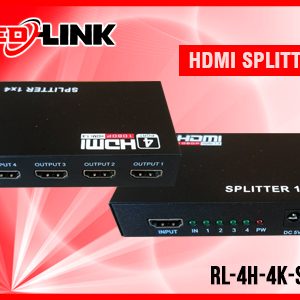 REDLINK HDMI SPLITTER 04 PORT MODEL RL-4H-4K-S-4P