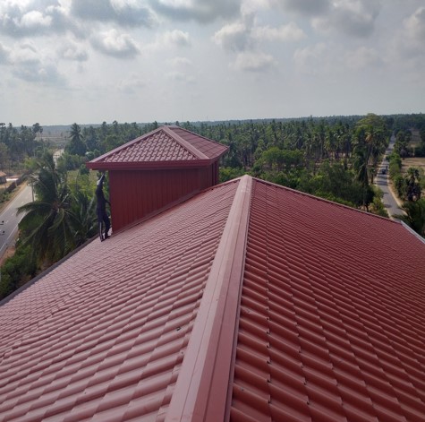 Steel Roof & Gutter Doors Construction - Jaffna