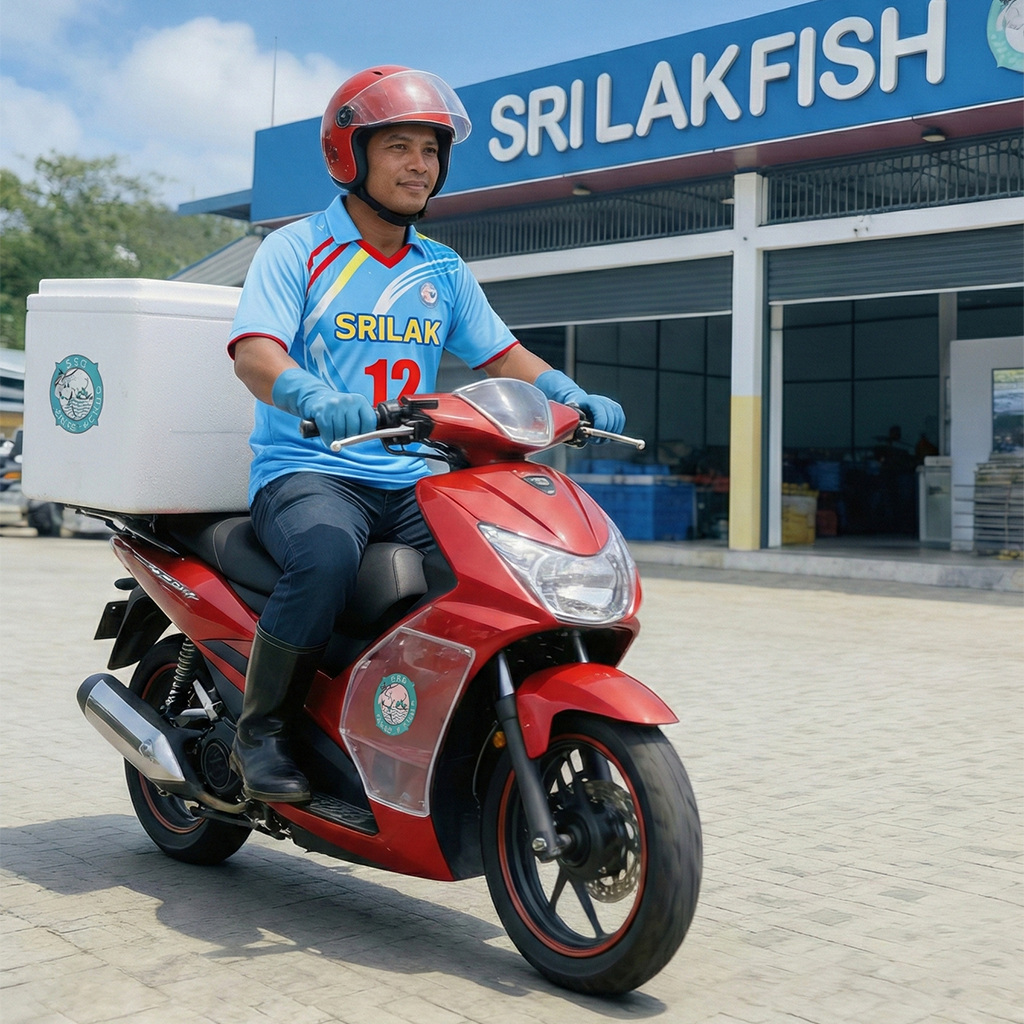 Fresh seafood with lemon slices